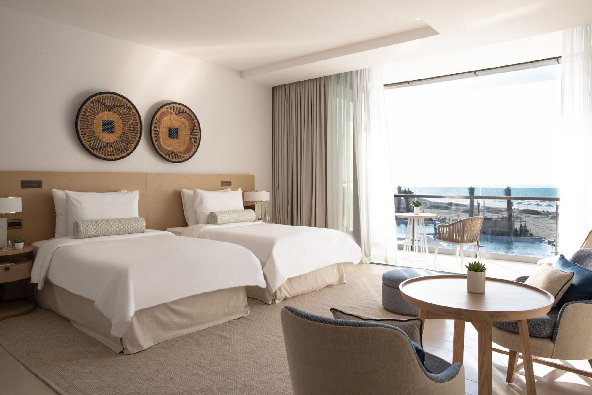 Deluxe Zimmer mit 2 Einzelbetten und Meerblick