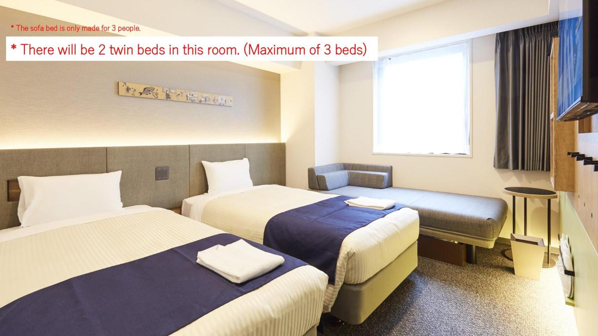 Deluxe Twin Room Sofa bed