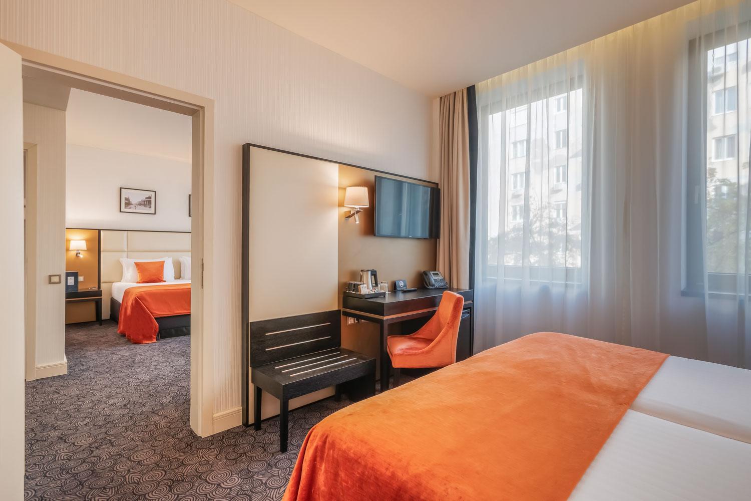 Two Connecting Double Rooms