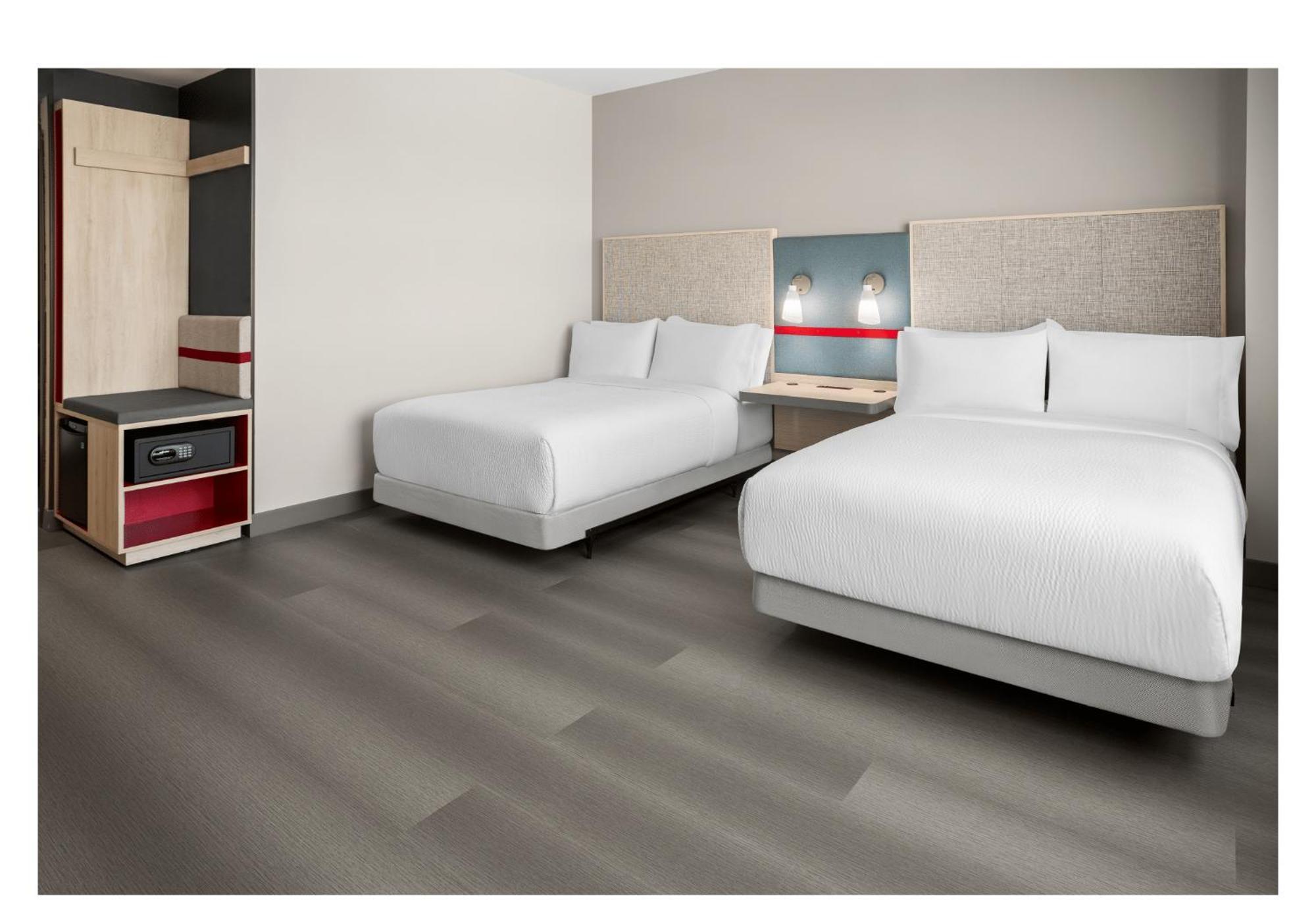 Mobility Accessible Room Two Double Beds Roll Shower