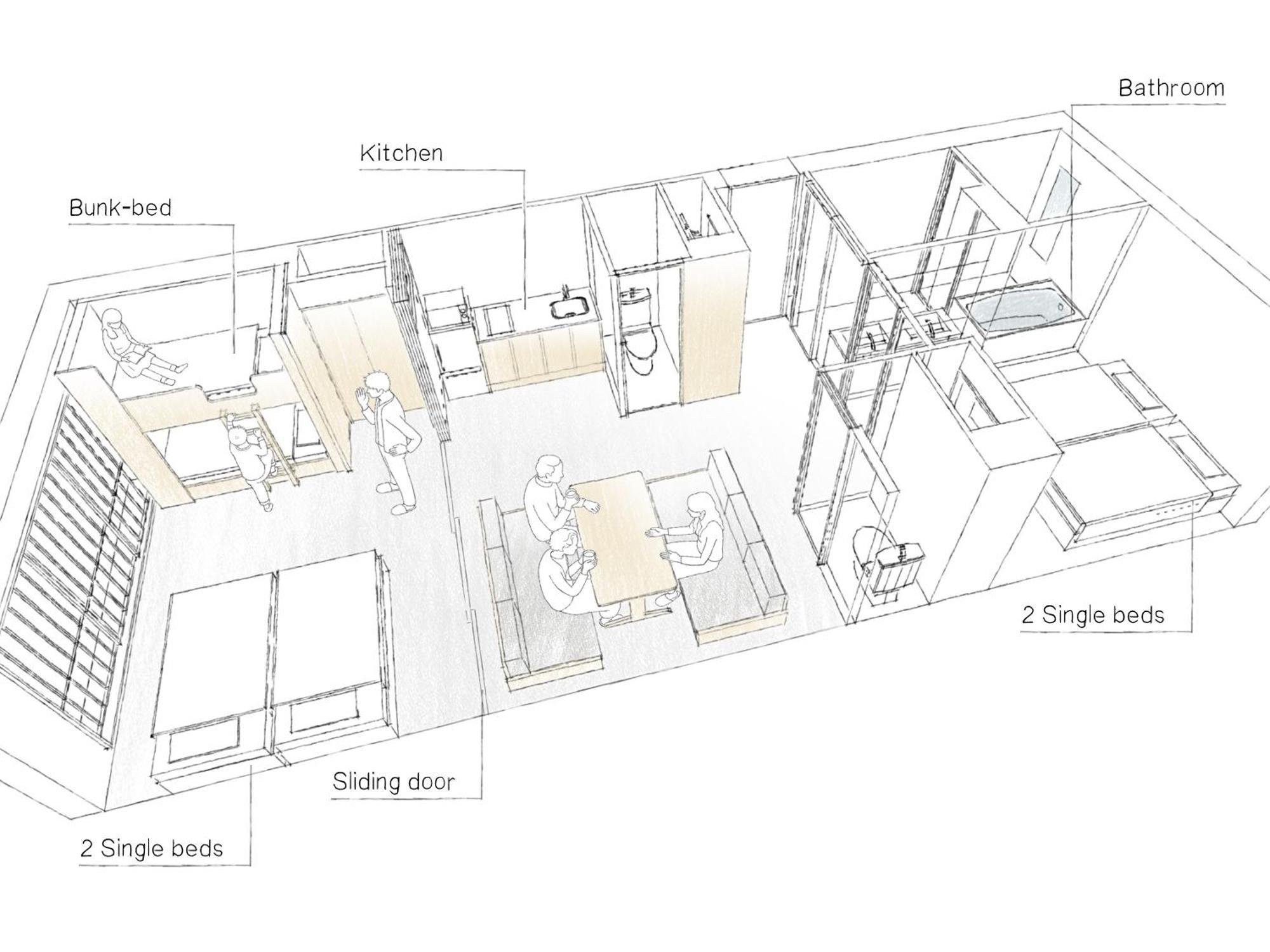 Two-Bedroom Family Apartment