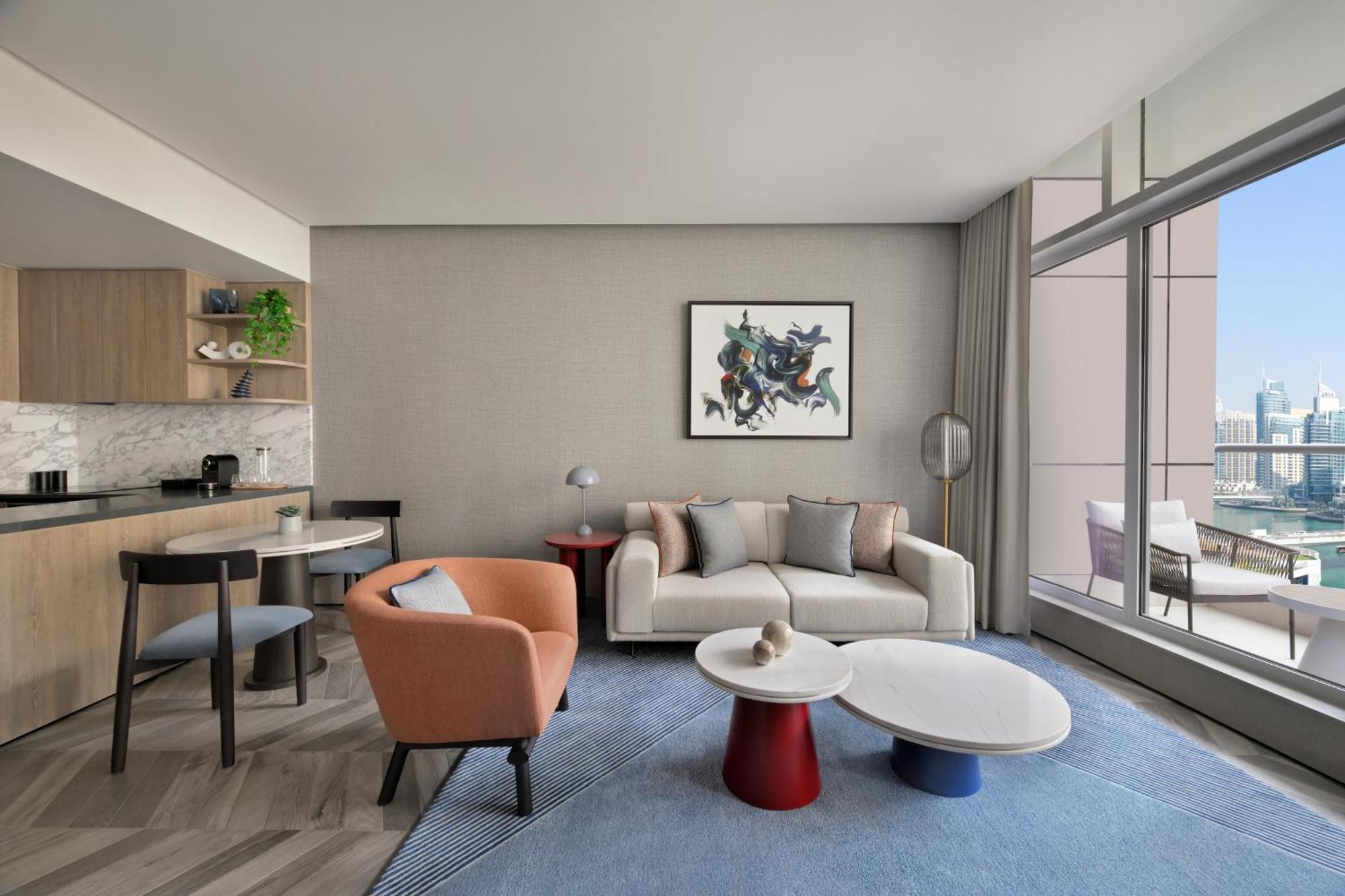 One-Bedroom Premium Residence Balcony Marina View