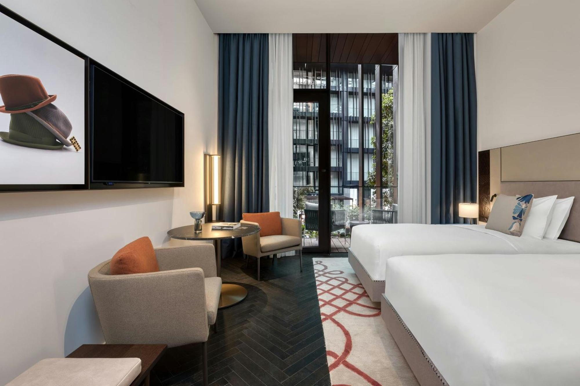 Chambre Lits Jumeaux Atrium avec 2 Lits Jumeaux et Balcon - Vue sur Atrium