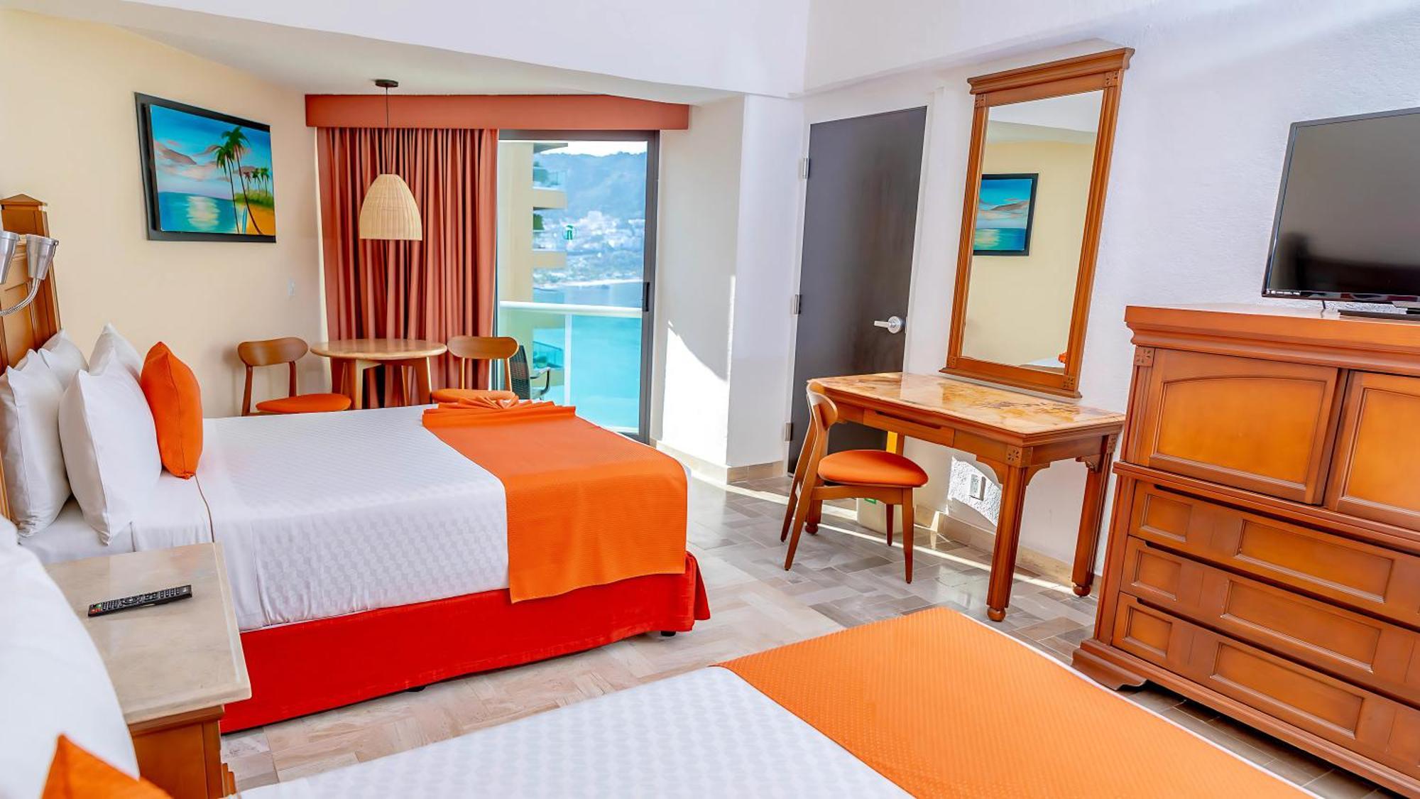 Quarto Deluxe com 2 Camas de Solteiro e Vista do Mar