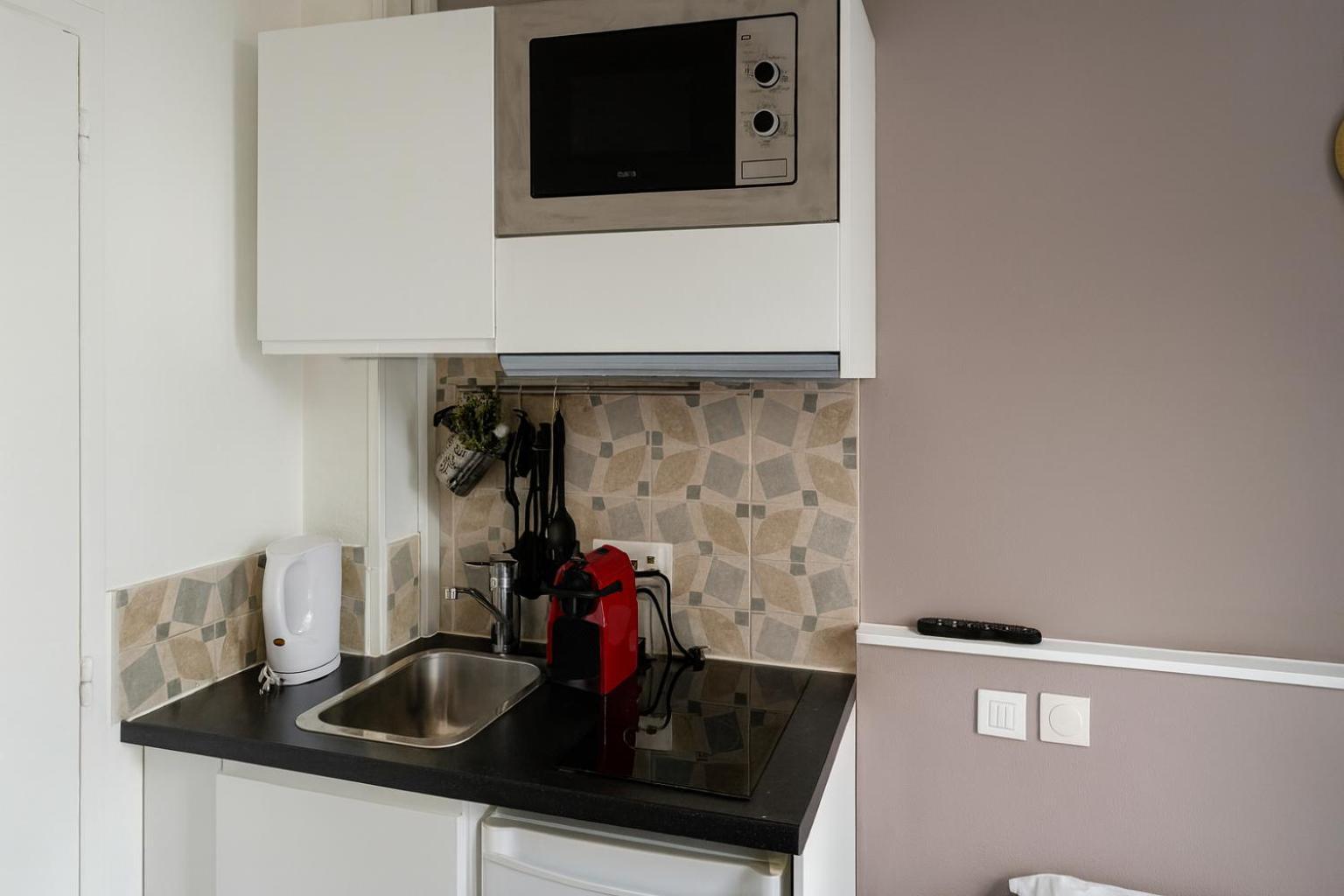 Habitación Individual con zona de cocina