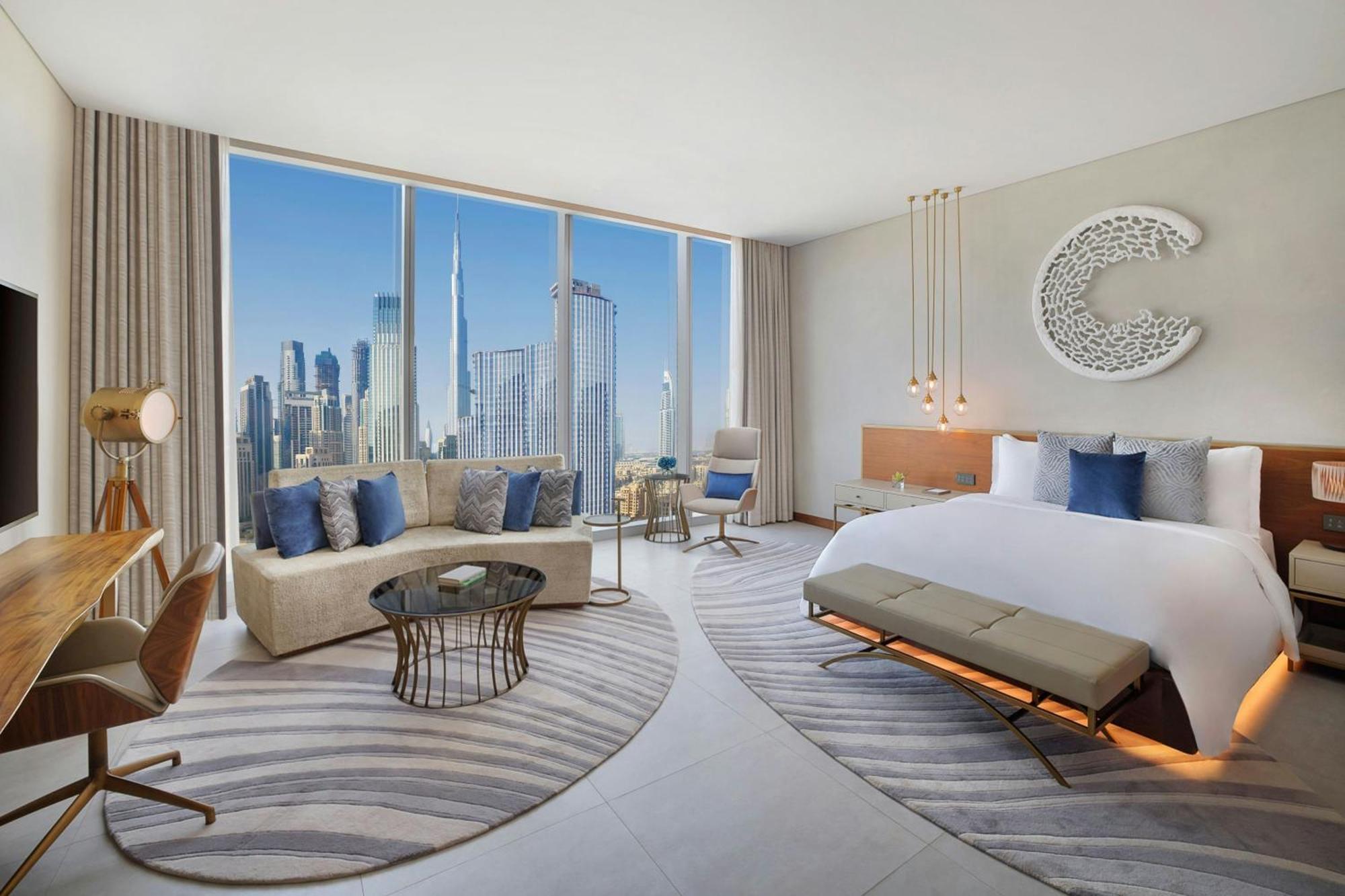 Superior King Room Partial Burj Khalifa or Downtown View including Signature St Regis Butler Service