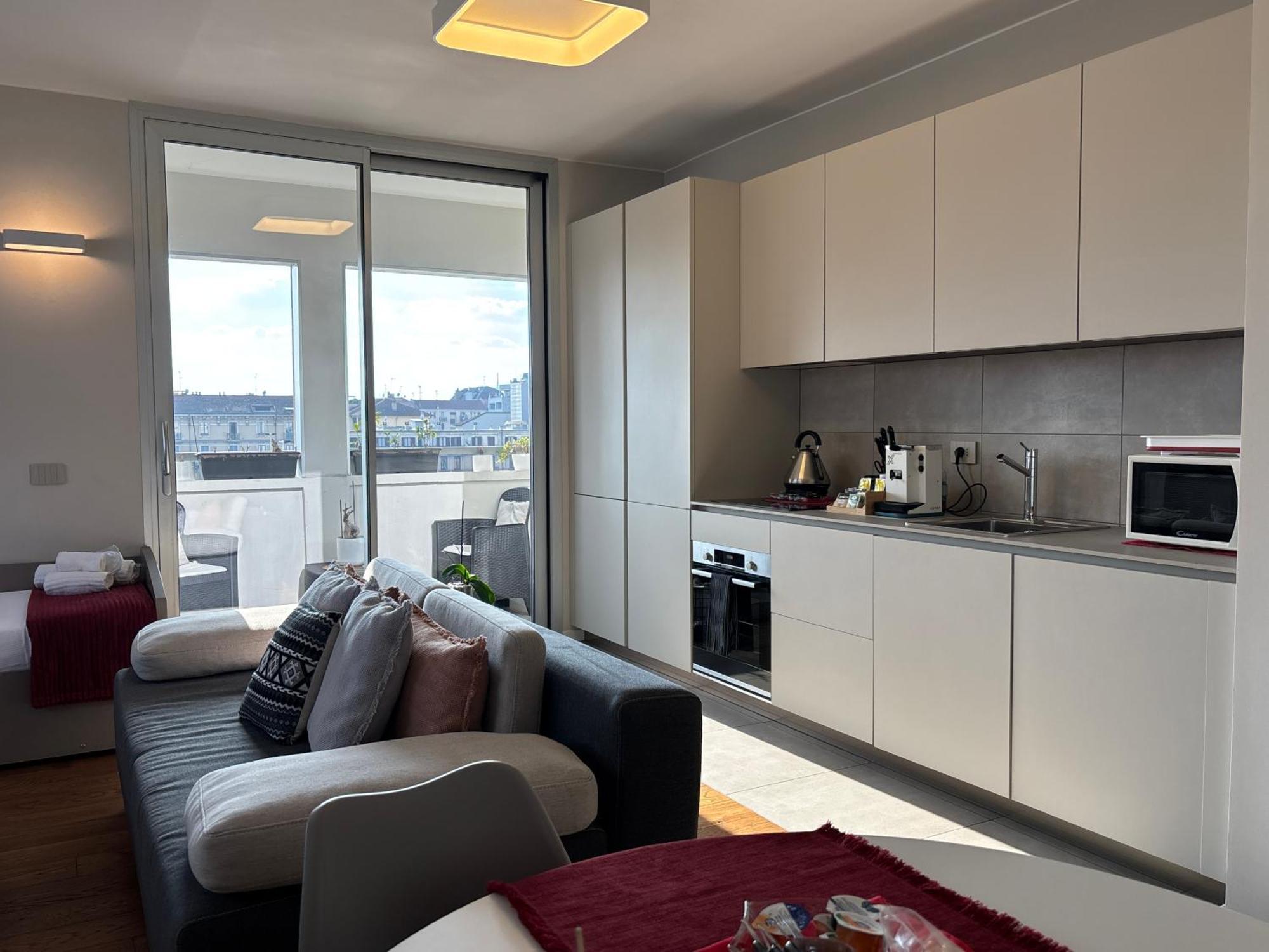 Deluxe One-Bedroom Apartment City View