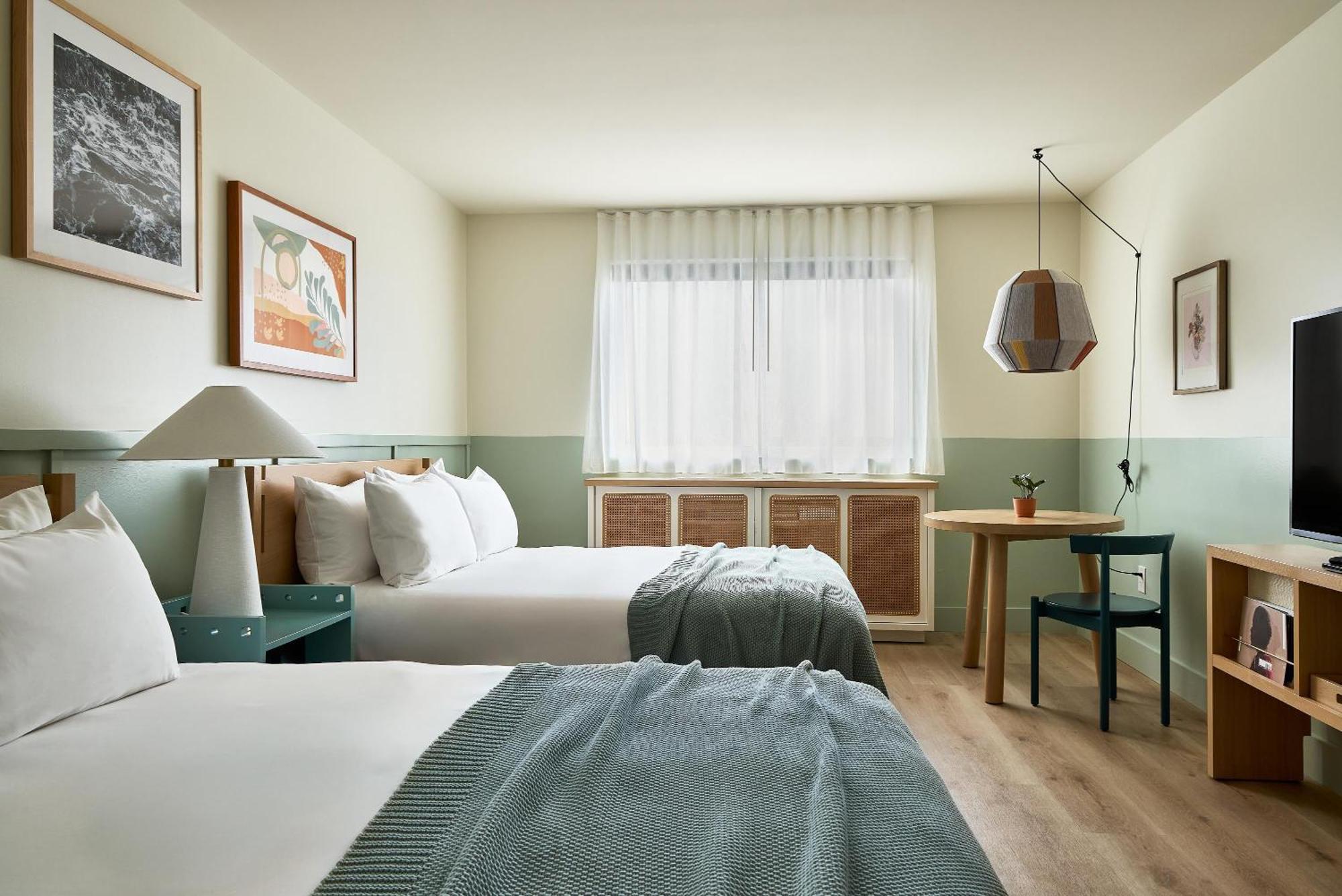 Chambre 2 Lits Queen-Size avec Balcon