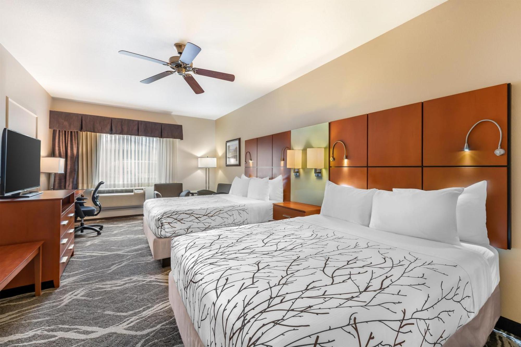 Queen Room Two Queen Beds Roll Shower Mobility Access or Non-Smoking
