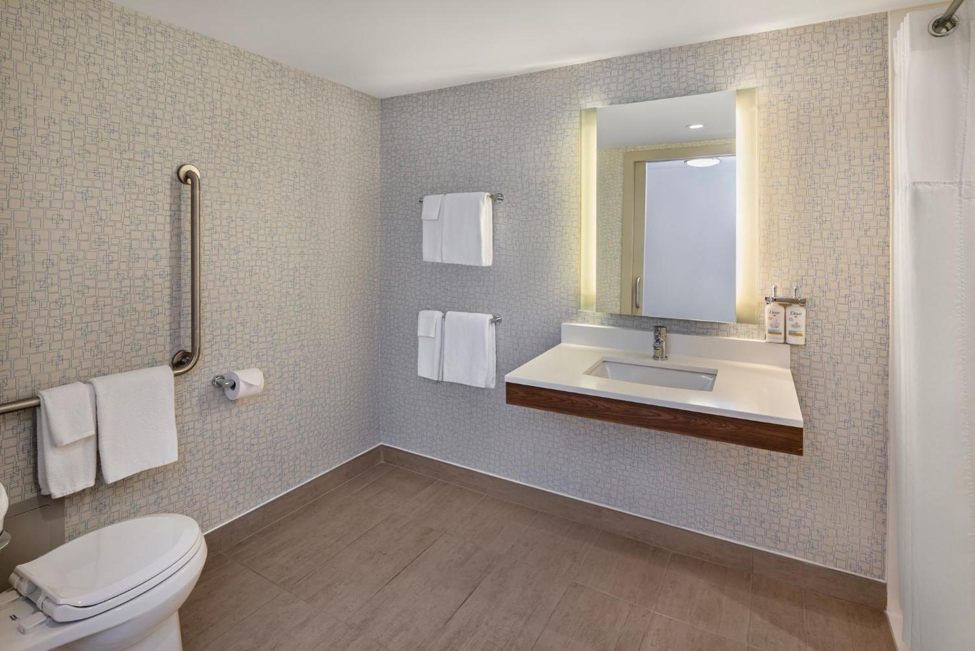 Standard King Room Roll Shower Communications Access