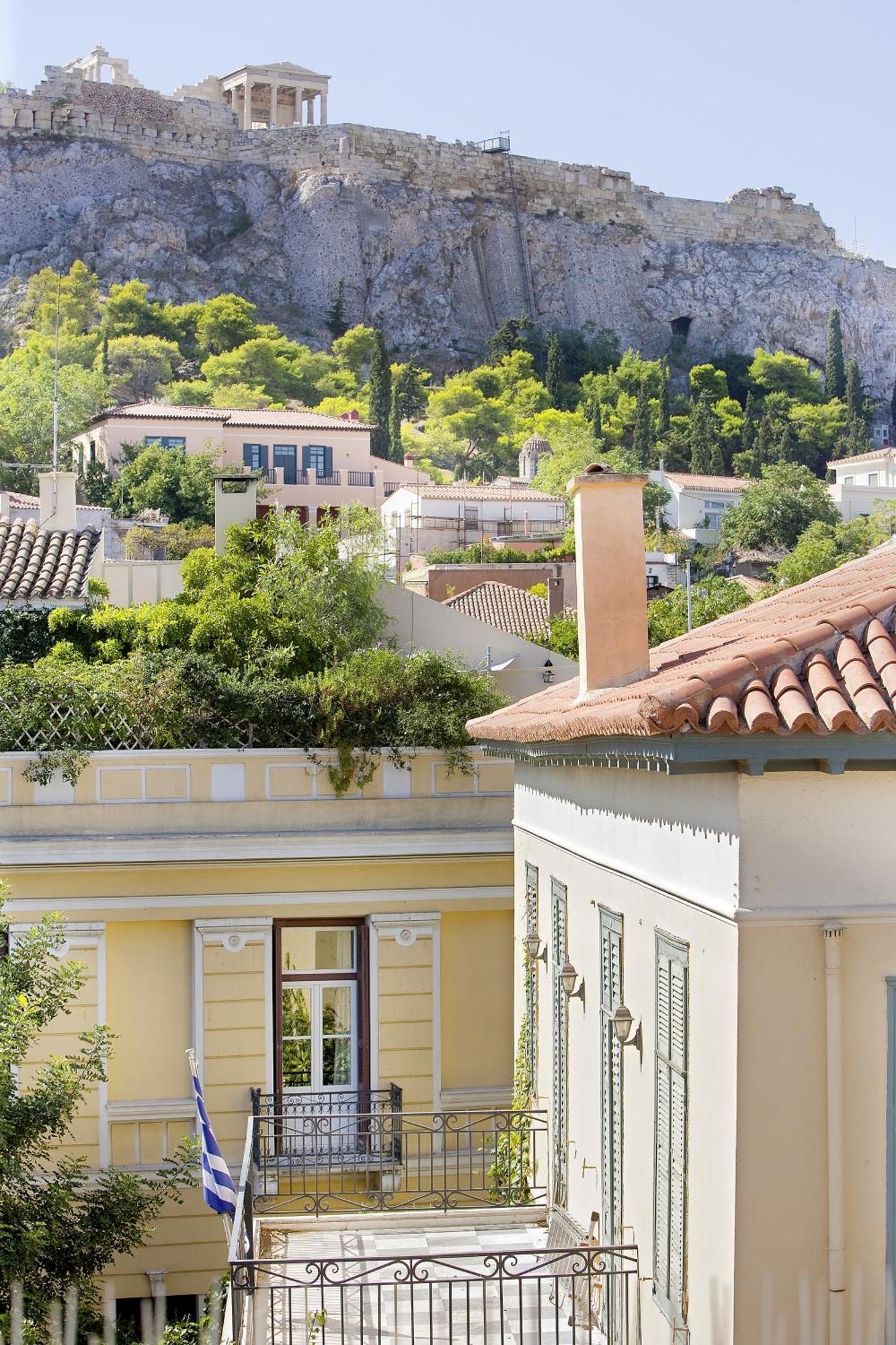 Deluxe Tweepersoonskamer met 1 Tweepersoonsbed of 2 Aparte Bedden - Uitzicht op Acropolis