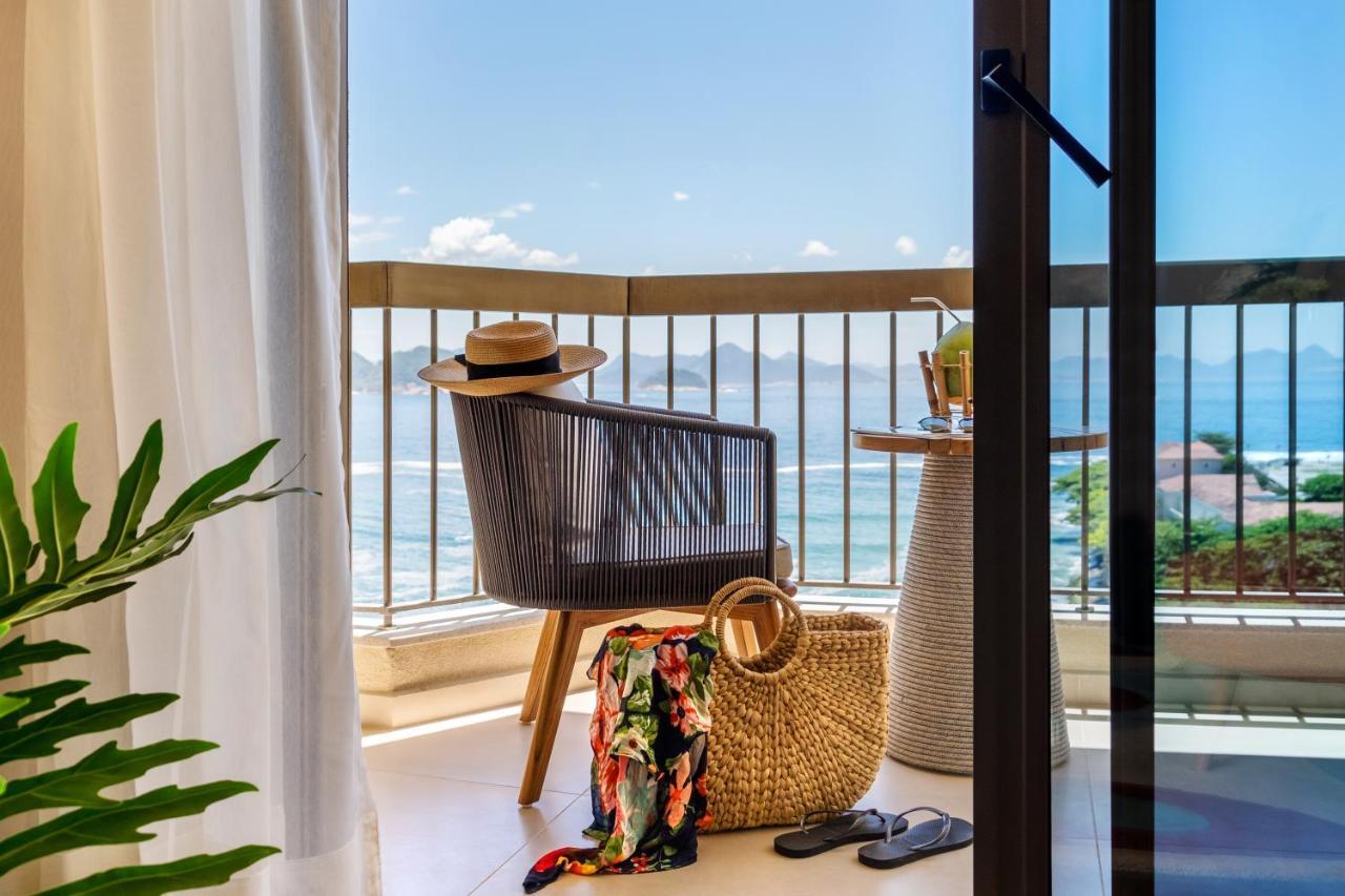 Suite mit 1 Schlafzimmer mit Kingsize-Bett und Meerblick