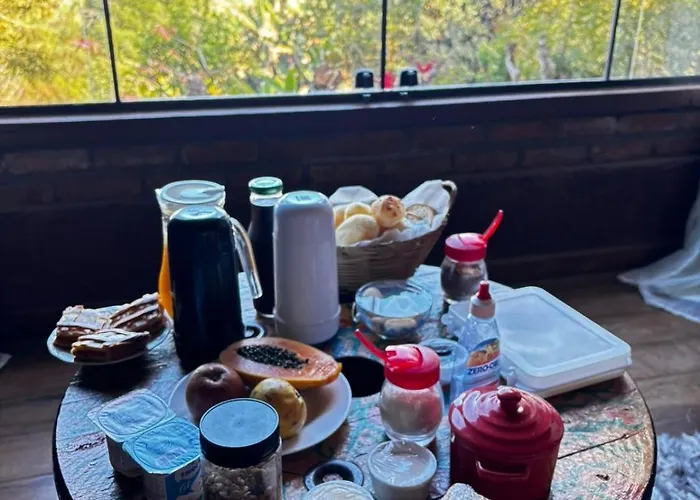 Chale Da Mata Lavras Novas Acomodação com café da manhã
