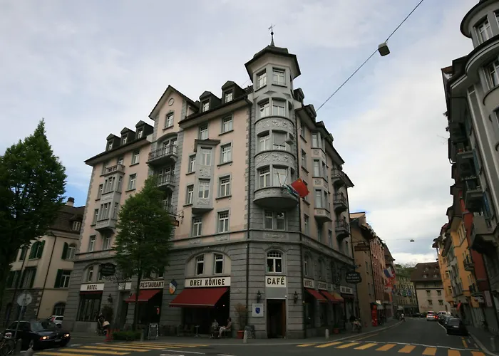 Hotel met uitzicht: Hotel Drei Koenige Luzern