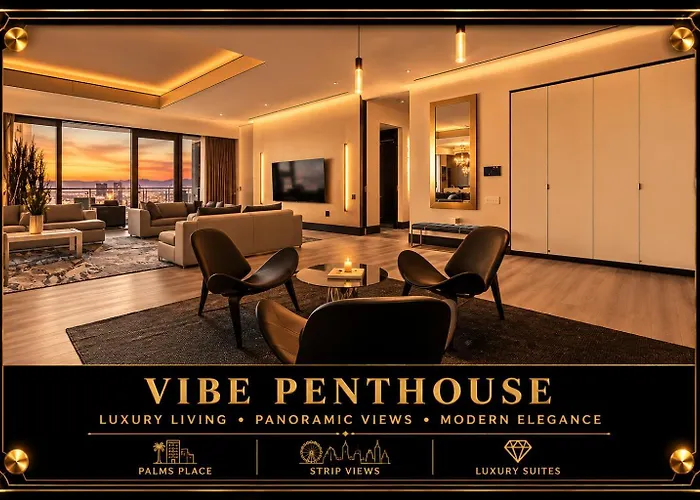 Luxury 4000 Sqft Penthouse At Palms Place 56 Floor